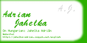 adrian jahelka business card